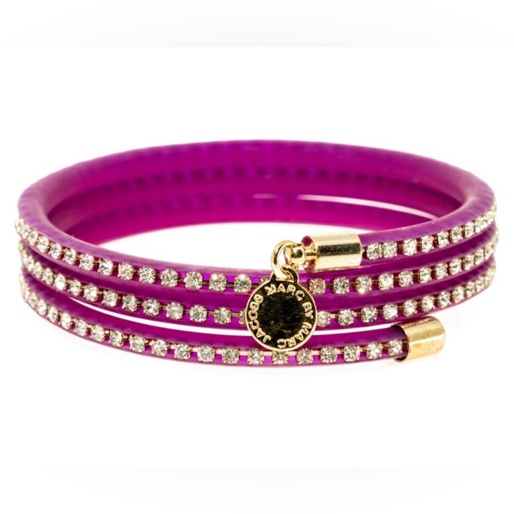 Marc By Marc Jacobs NWT Slinky Plum Zirconia Bracelet